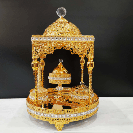 Affordable Iron & Glass Incense Burner Set (6013)