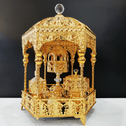 Exquisite Temple-Inspired Incense Burner Set (6018)