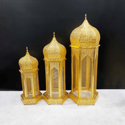 Hexagonal incense burner with lid