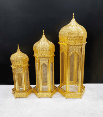 Hexagonal incense burner with lid