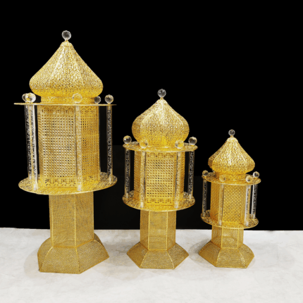 Hexagonal acrylic incense burner with lid