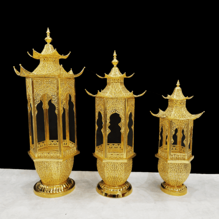 Hexagonal incense burner with lid