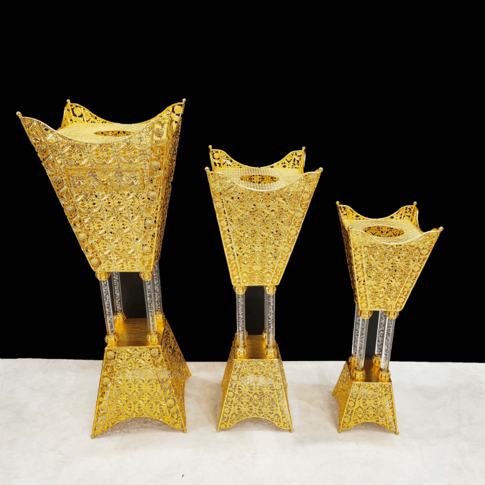 Square incense burner with drawer